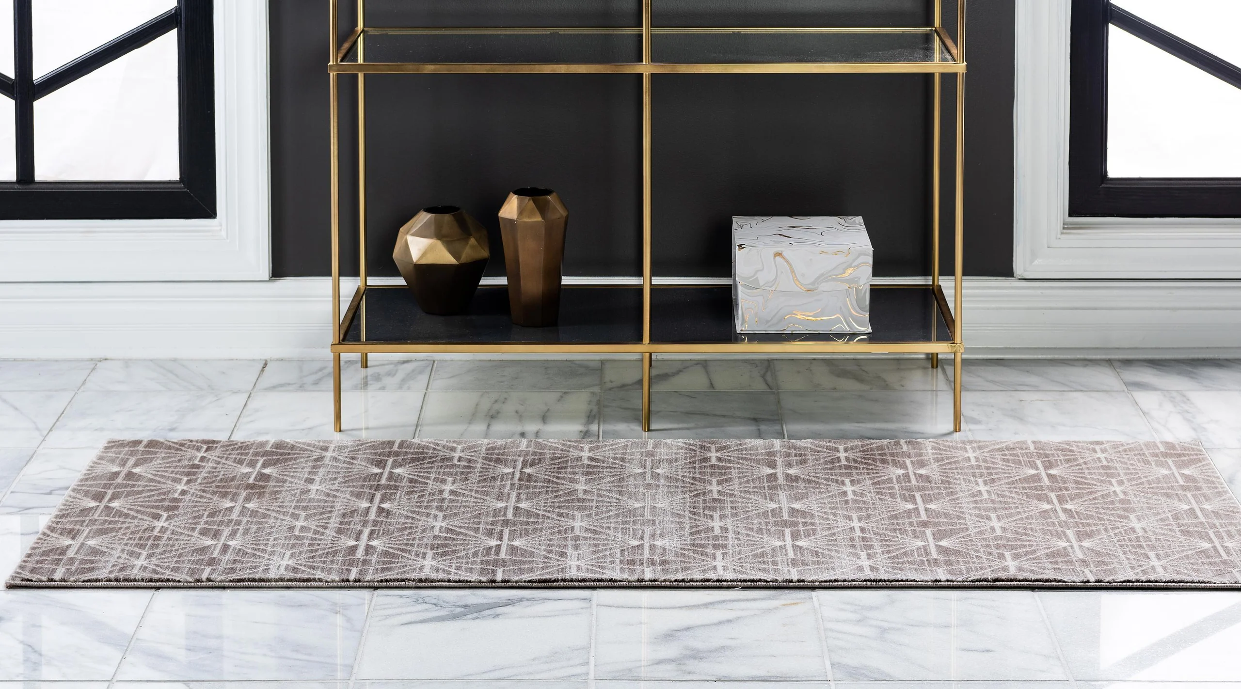 Aaro Geometric Modern Large Rug by Unique Loom