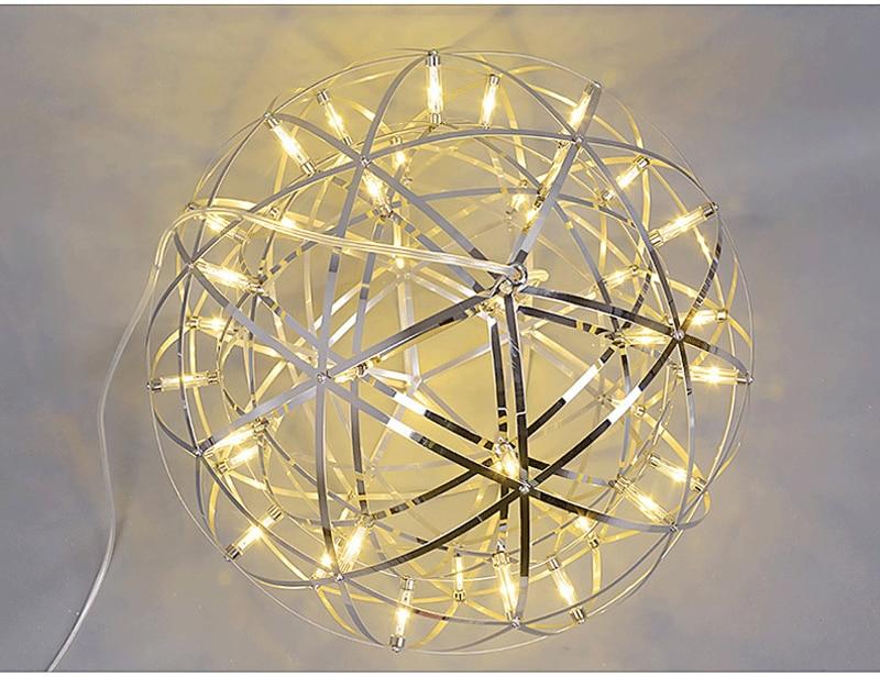 Wisząca lampa LED Orbital ze stali nierdzewnej do każdego pomieszczenia