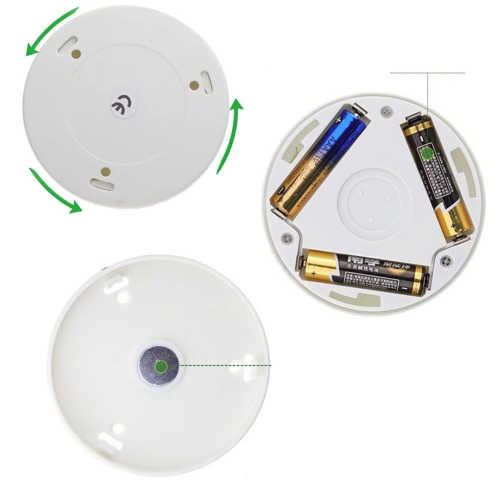 Luzes noturnas LED com sensor de movimento para corredores e escadas