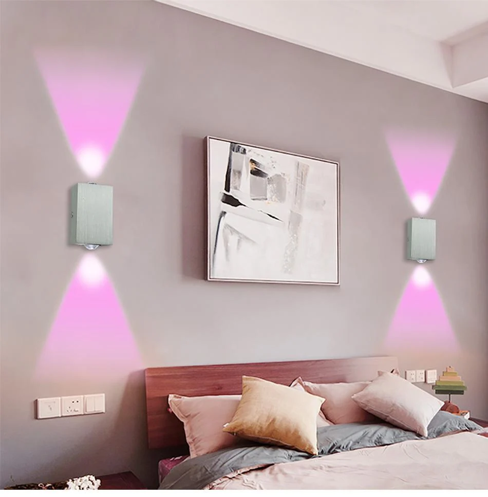 Modern LED Cube Box Wall Lamp in Aluminum for Sleek Wall Lighting