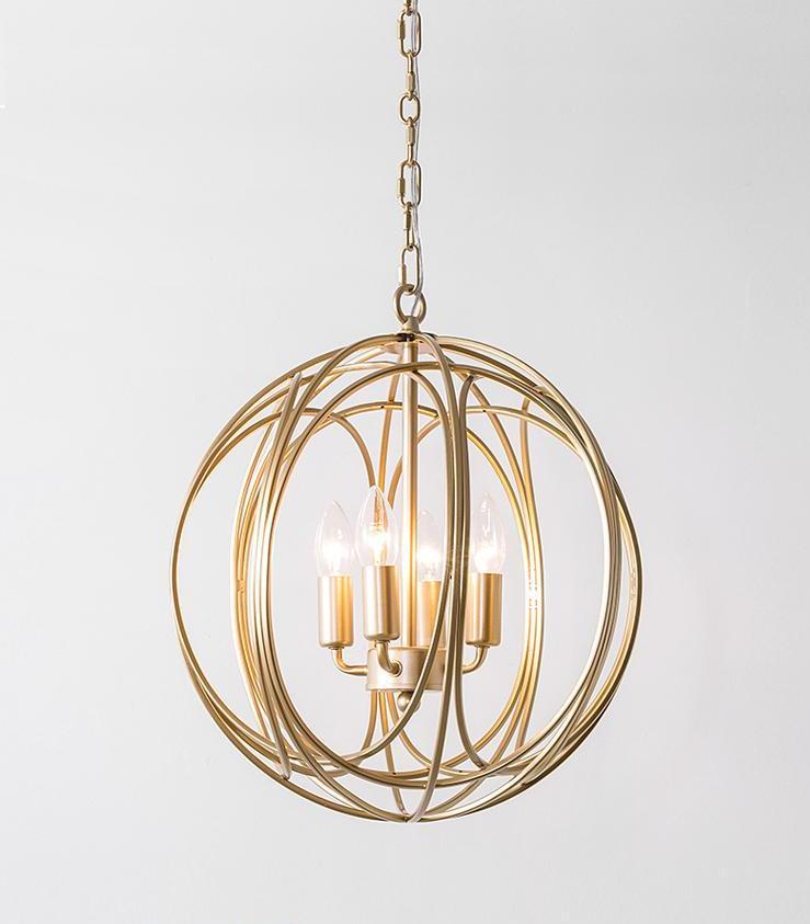 Arbor Modern Hanging Cage Lamp in Painted Metal, 12 or 16 Inch