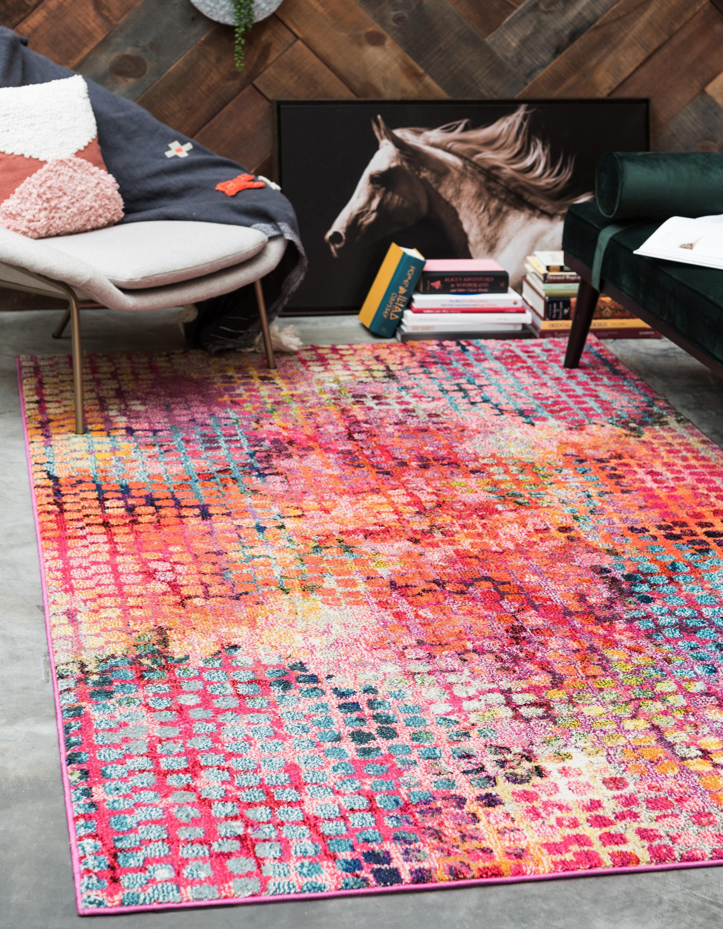 Franco Modern Circle Pattern Area Rug by Unique Loom