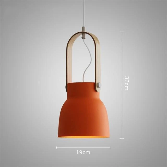 Nowoczesne nordyckie lampy wiszące LED Petah z kloszem kopułowym do domu, restauracji lub biura
