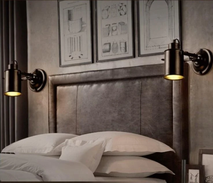 Mont Modern Industrial Adjustable Wall Lamp for Bedside