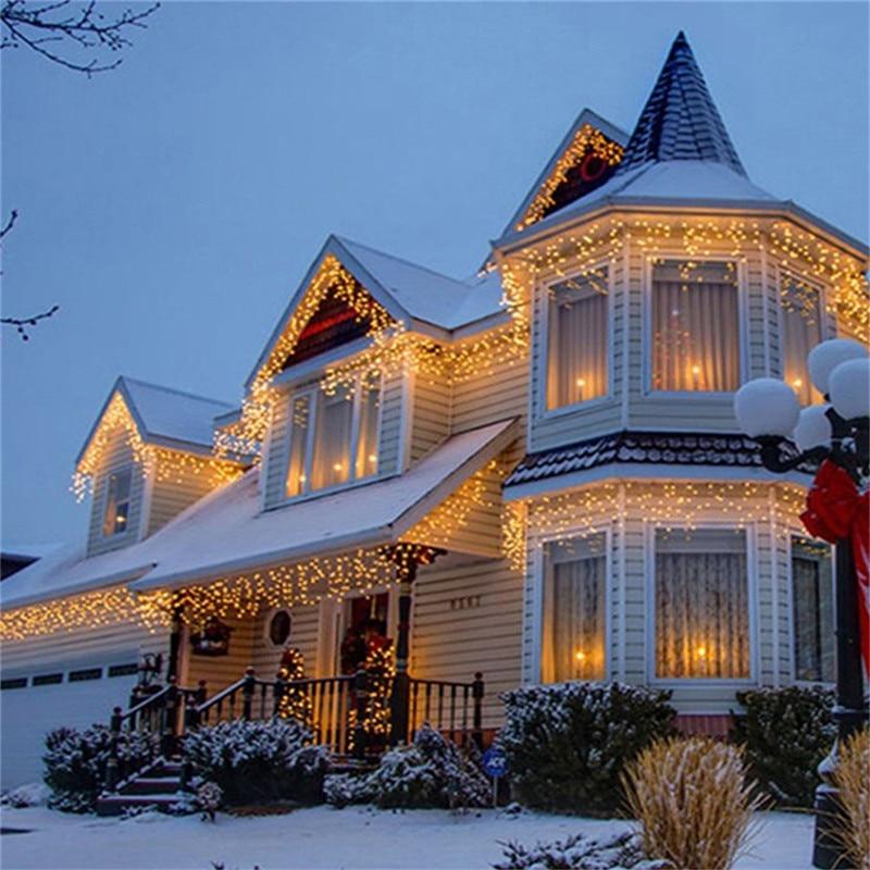 LED Outdoor Droop String Lights for Christmas Home Decor