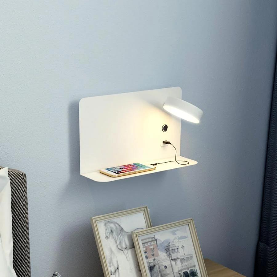Rowan - LED Bedside Wall Lamp USB Charger