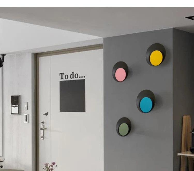 Lampa ścienna LED Grais Macaroon Moon z metalu i akrylu