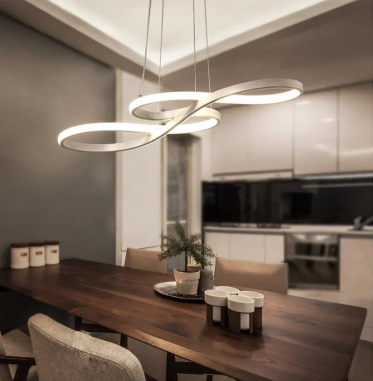 The Infinity Chandelier Modern LED Infinite Loop Hanging Light