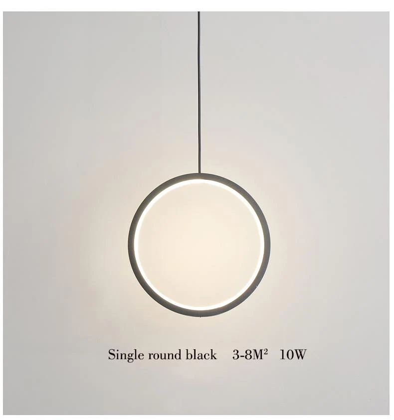 Wisząca lampa LED Kavita okrągła z metalu i akrylu