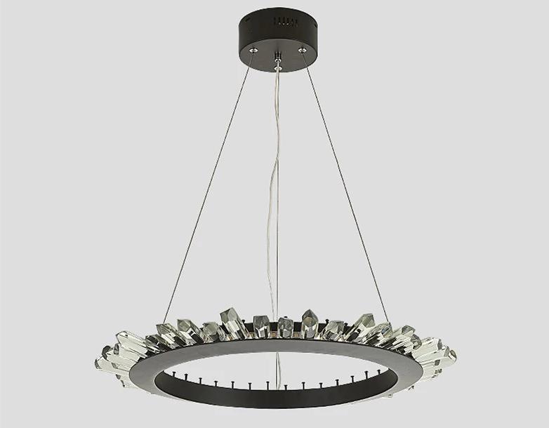 Mignonette Modern Crystal LED Chandelier in Iron Metal