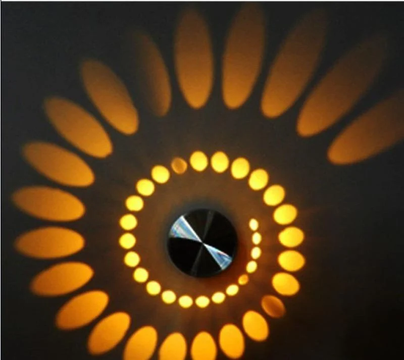 Modern Swirl LED Ceiling Light in Aluminum for Hallways and Bedrooms